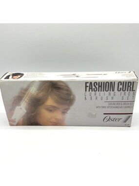 Oster Fashion Curl Curling Iron Brush Set 3 Interchangeable Barrels